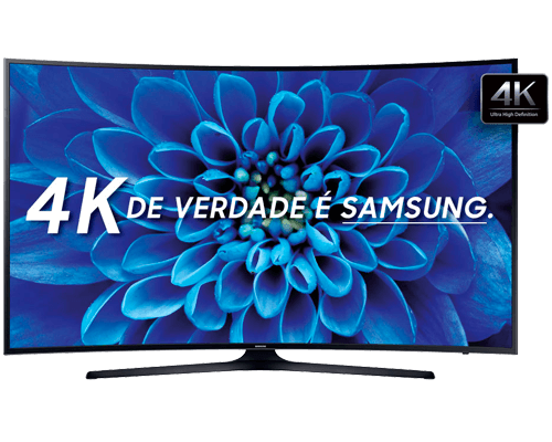 Smart TV LED 40 Samsung UN40KU6300 Tela Curva, Ultra HD, 4K, Wi-Fi, 2 USB, 3 HDMI, Controle Smart, Gamefly, 120Hz, Motion Rate