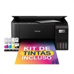 Multifuncional Epson L3250, Ecotank, Jato de Tinta, Wi-Fi, Preto, Bivolt