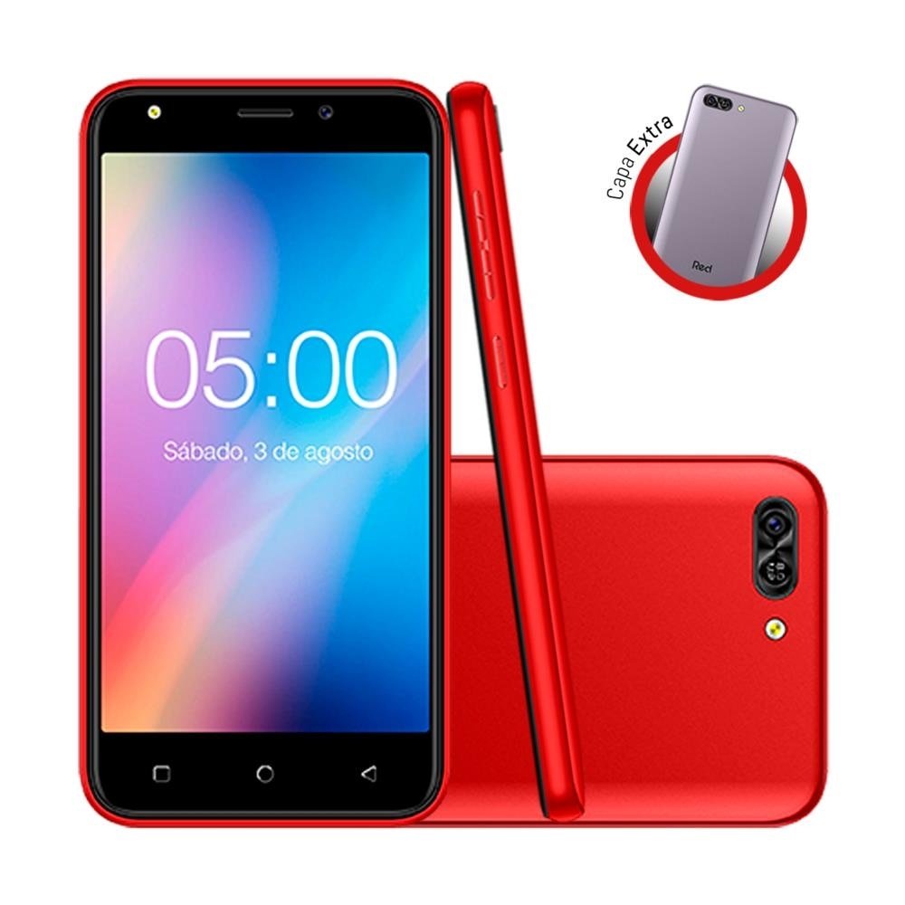 Red Mobile Quick 5.0 S50 8gb Vermelho - Dual Chip