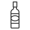 Ilustração de uma garrafa de vinho.