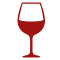 Ilustração de uma taça de vinho.