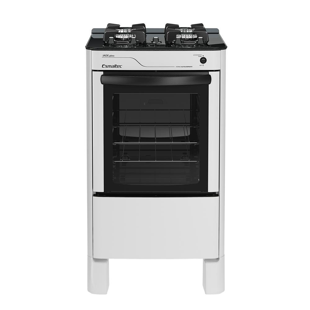 Fogao Esmaltec Jade Glass 4 Bocas Branco