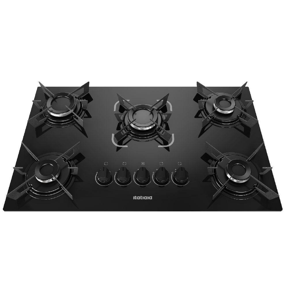 Cooktop Itatiaia Electra 5 Bocas Vidro Preto - Bivolt 3700000352