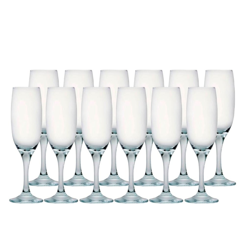 Conjunto de Taças Nadir Imperatriz 190ml Champanhe 12 Peças