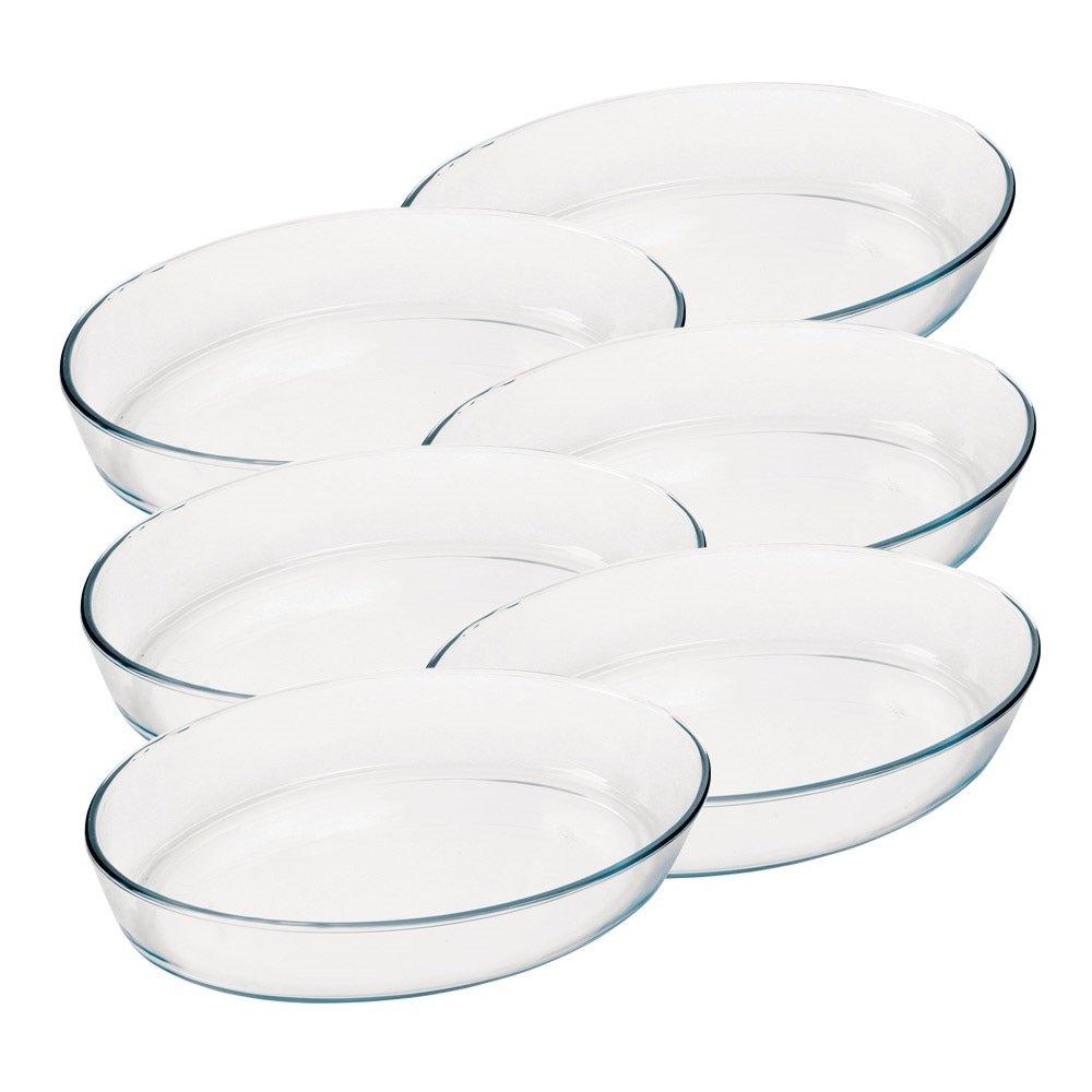 Conjunto de Assadeiras Marinex Oval 3,2 Litros Média 6 Peças