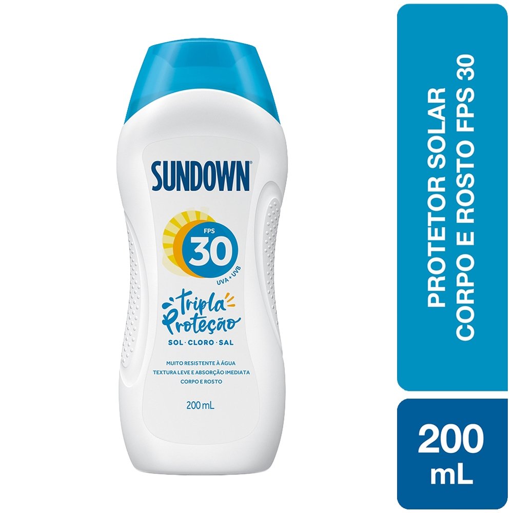 Protetor Solar Sundown Praia e Piscina FPS30 200ml