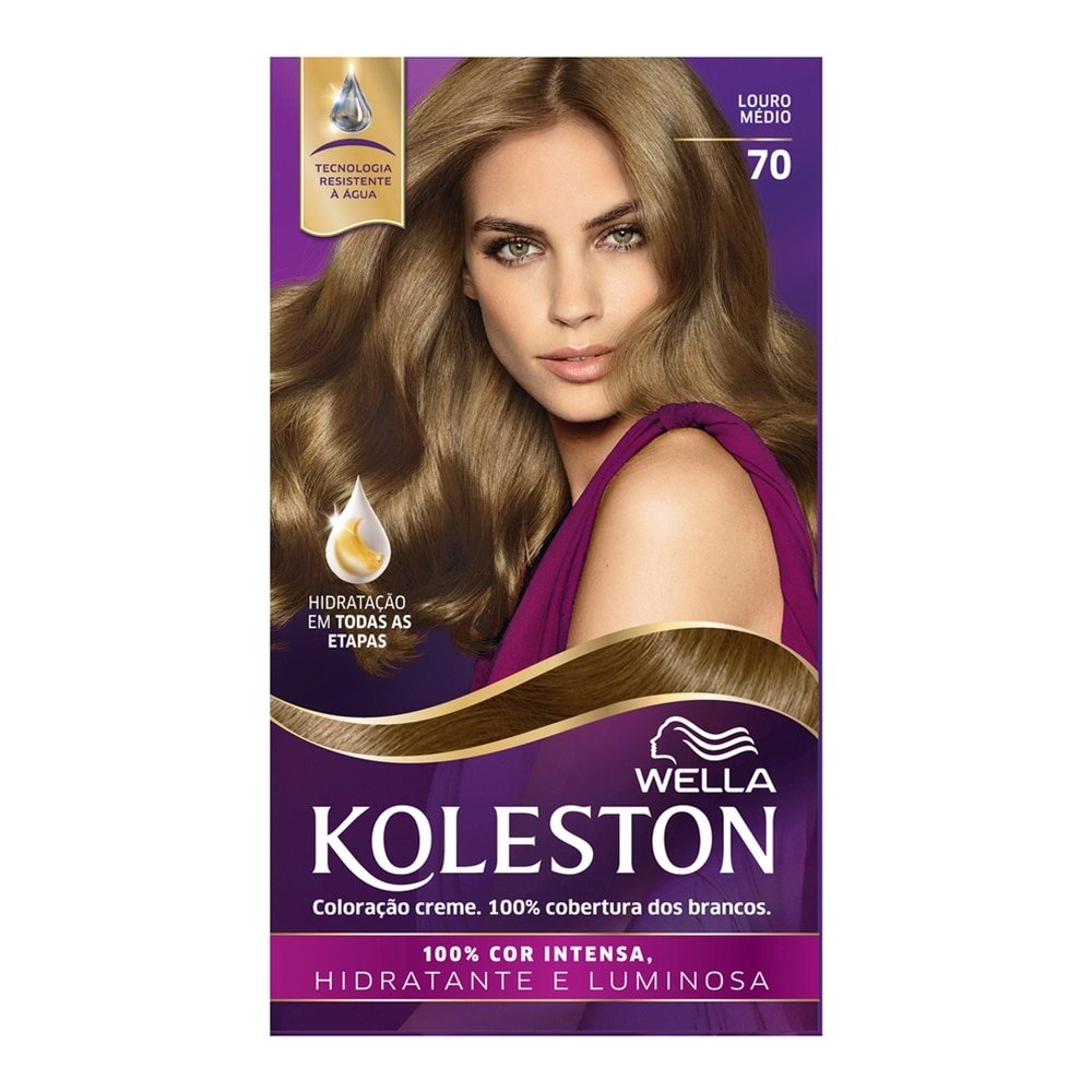 Tintura Koleston 70 Louro Médio 55g