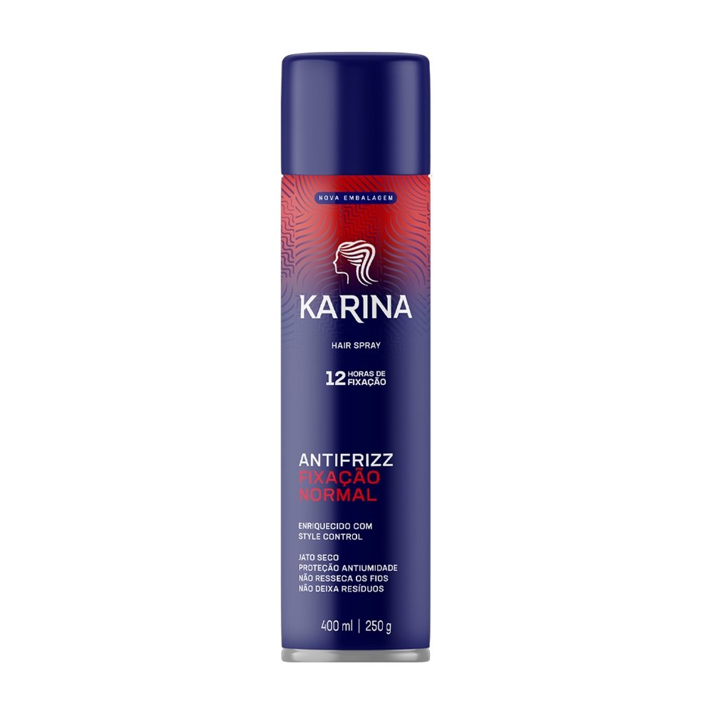 Hair Spray Karina Fixação Normal, 400ml