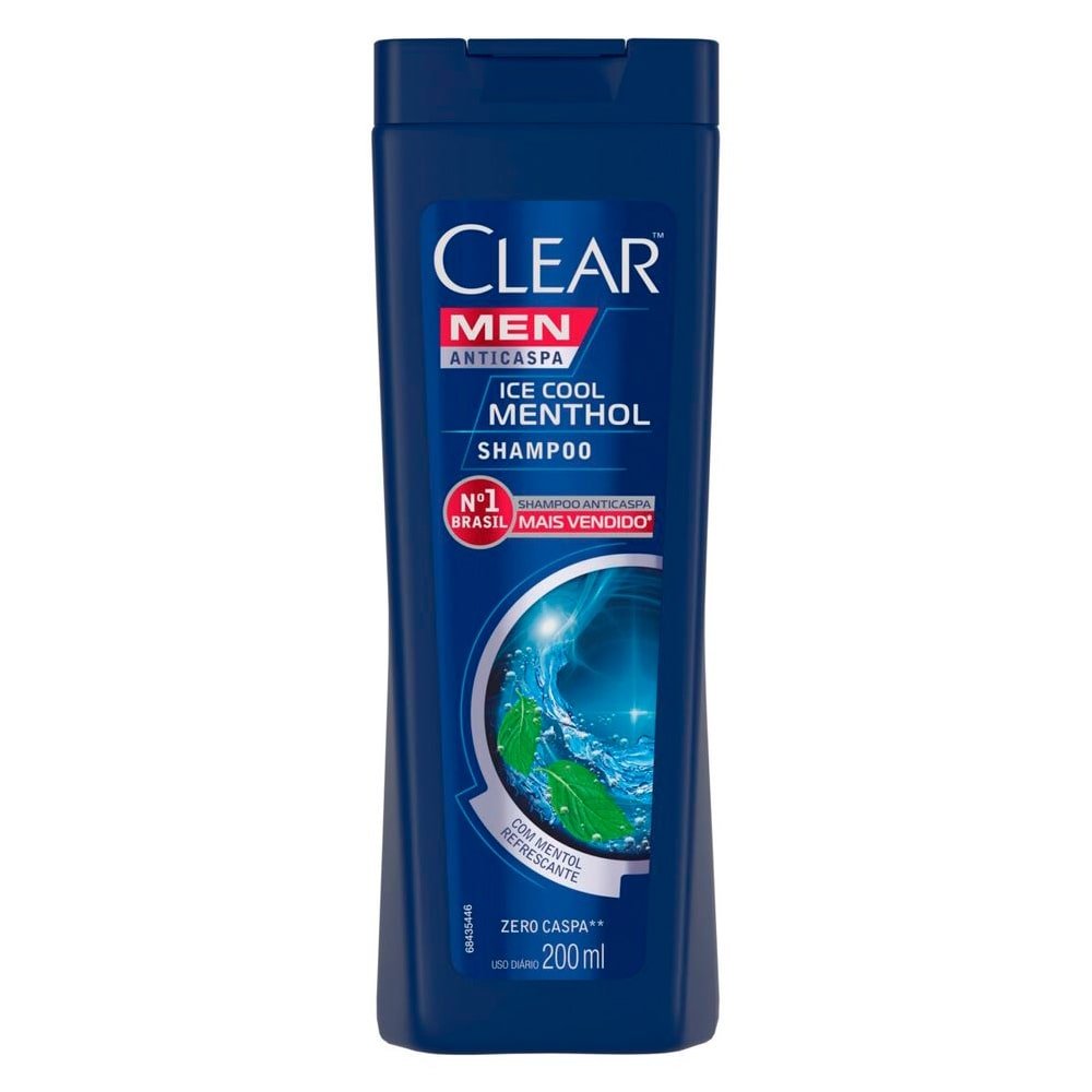 Shampoo Anticaspa Clear Ice Cool Mentol, 200ml