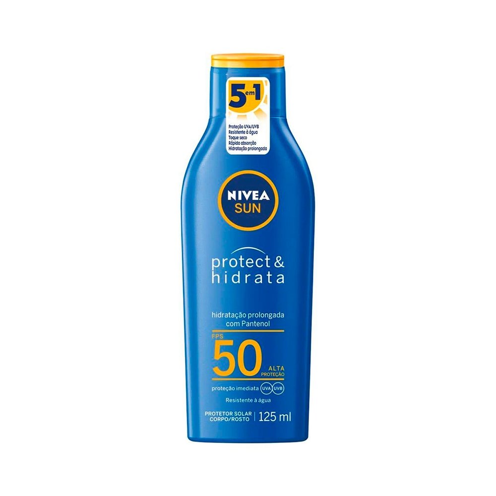 Protetor Solar Nivea Sun FPS50 Protect & Hidrata 125ml