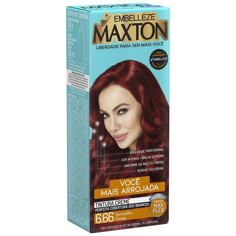 Tintura Maxton 6.66 Vermelho Cereja