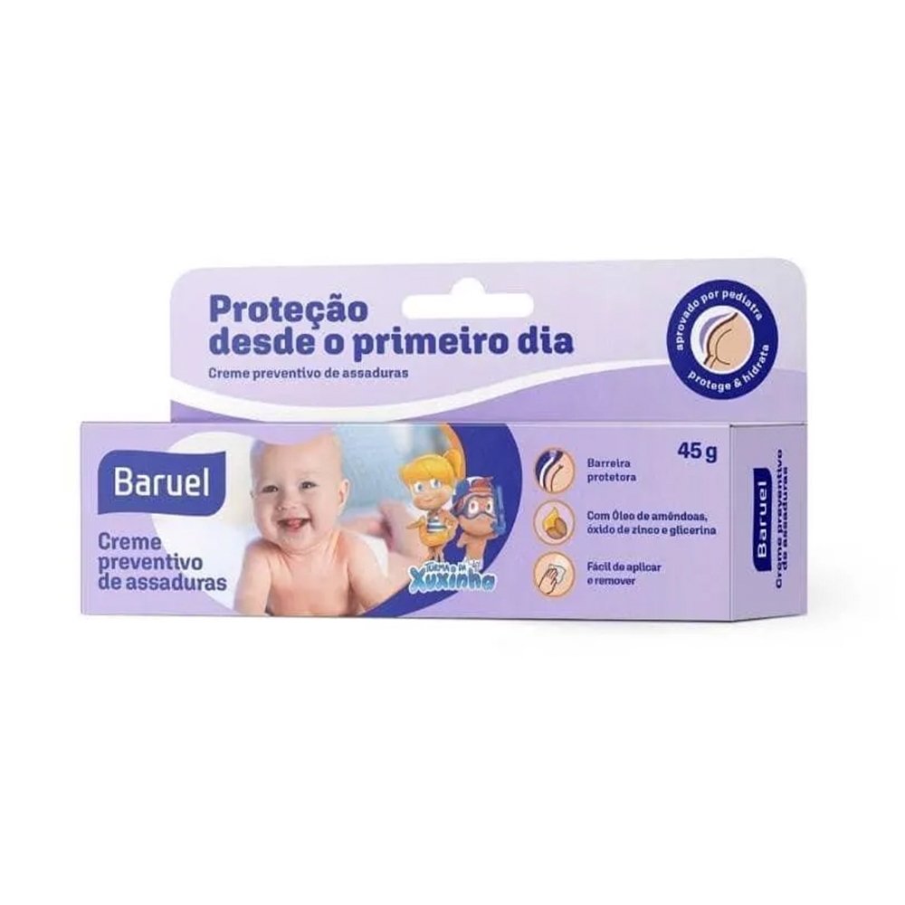Creme Preventivo para Assadura Baruel Baby N 45g - Embalagem com 6 Unidades
