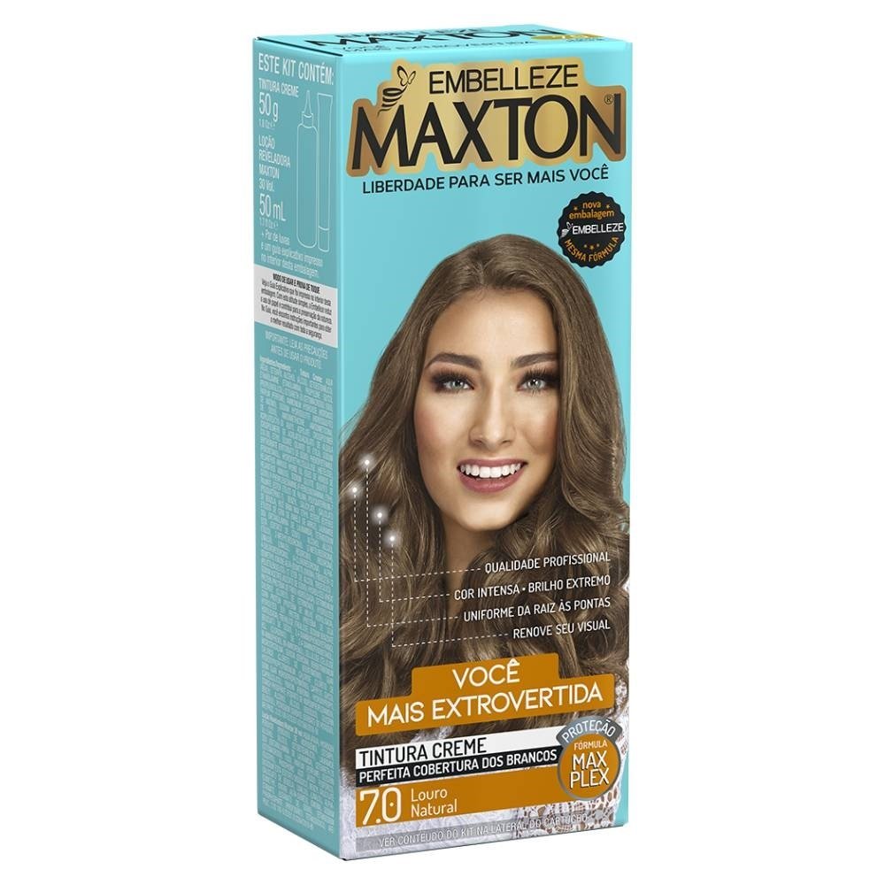 Tintura Maxton 7.0 Louro Natural