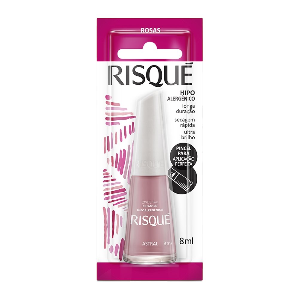 Esmalte Risqué Cremoso Astral Blister 8ml