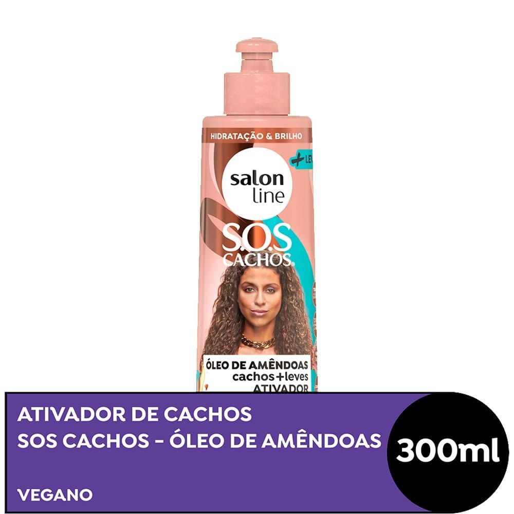 Creme Ativador De Cachos Salon Line Leve 300ml Efacil