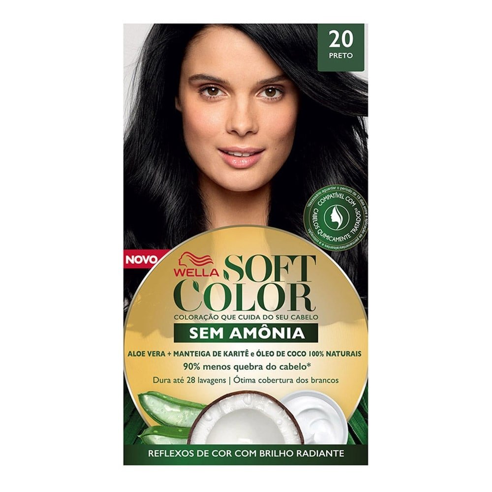Tintura Soft Color 20 Preto 35g