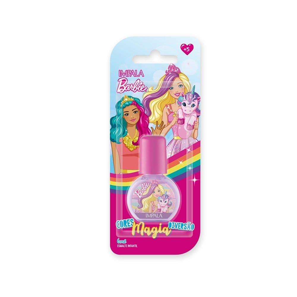 Esmalte Impala Barbie Magia de Unicórnio Blister 6ml