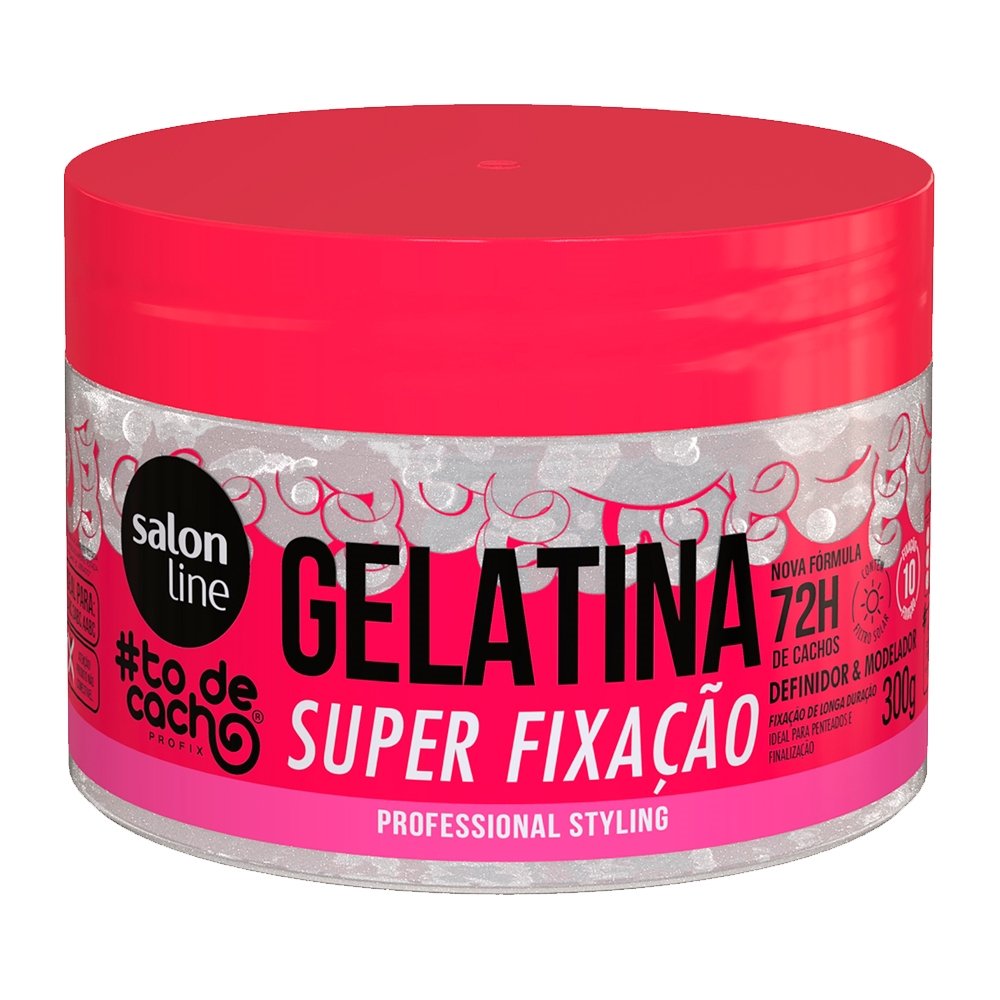 Gelatina Capilar Salon Line To de Cacho Super Fixação 300g