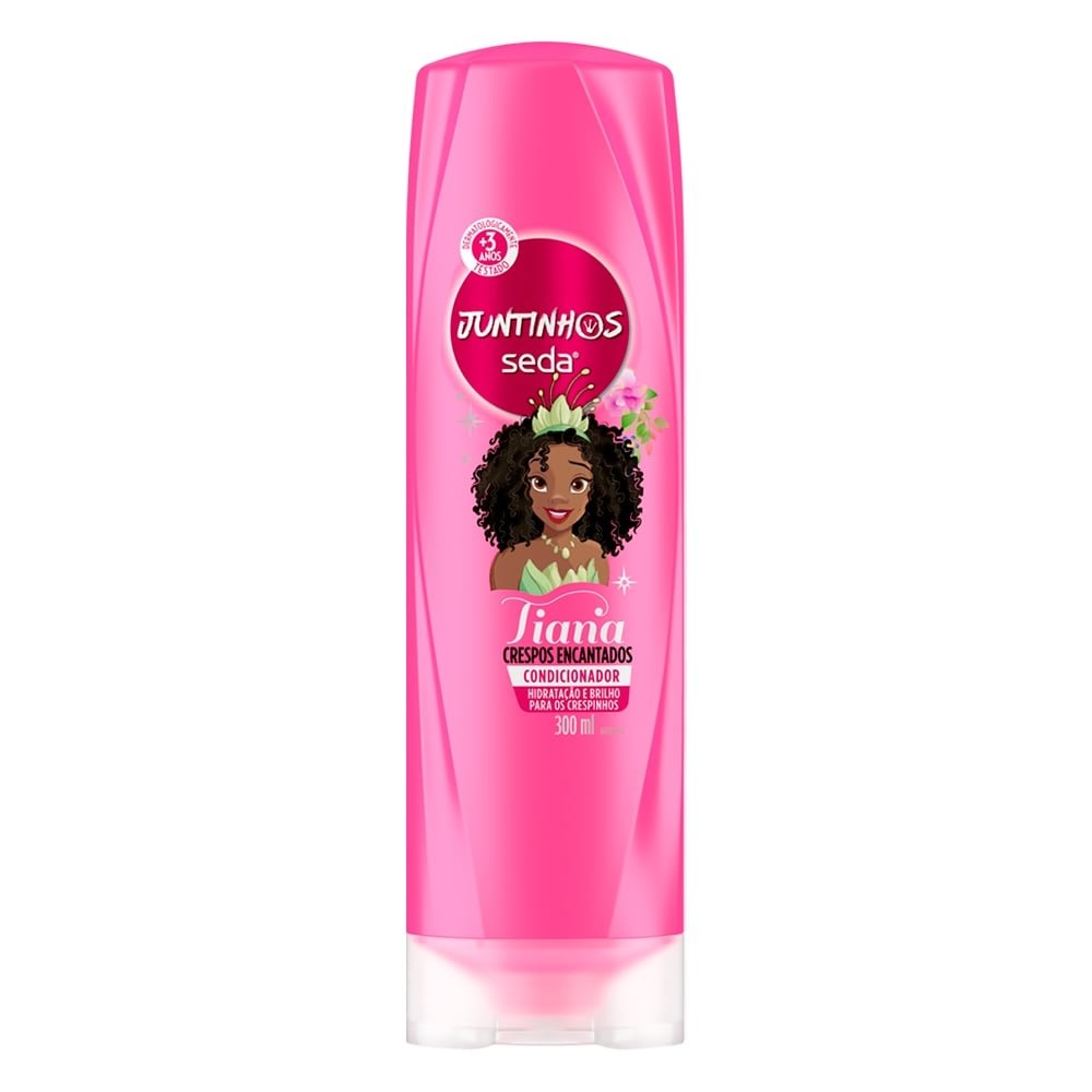Condicionador Seda Infantil Juntinhos Tiana Crespos Encantados 300ml