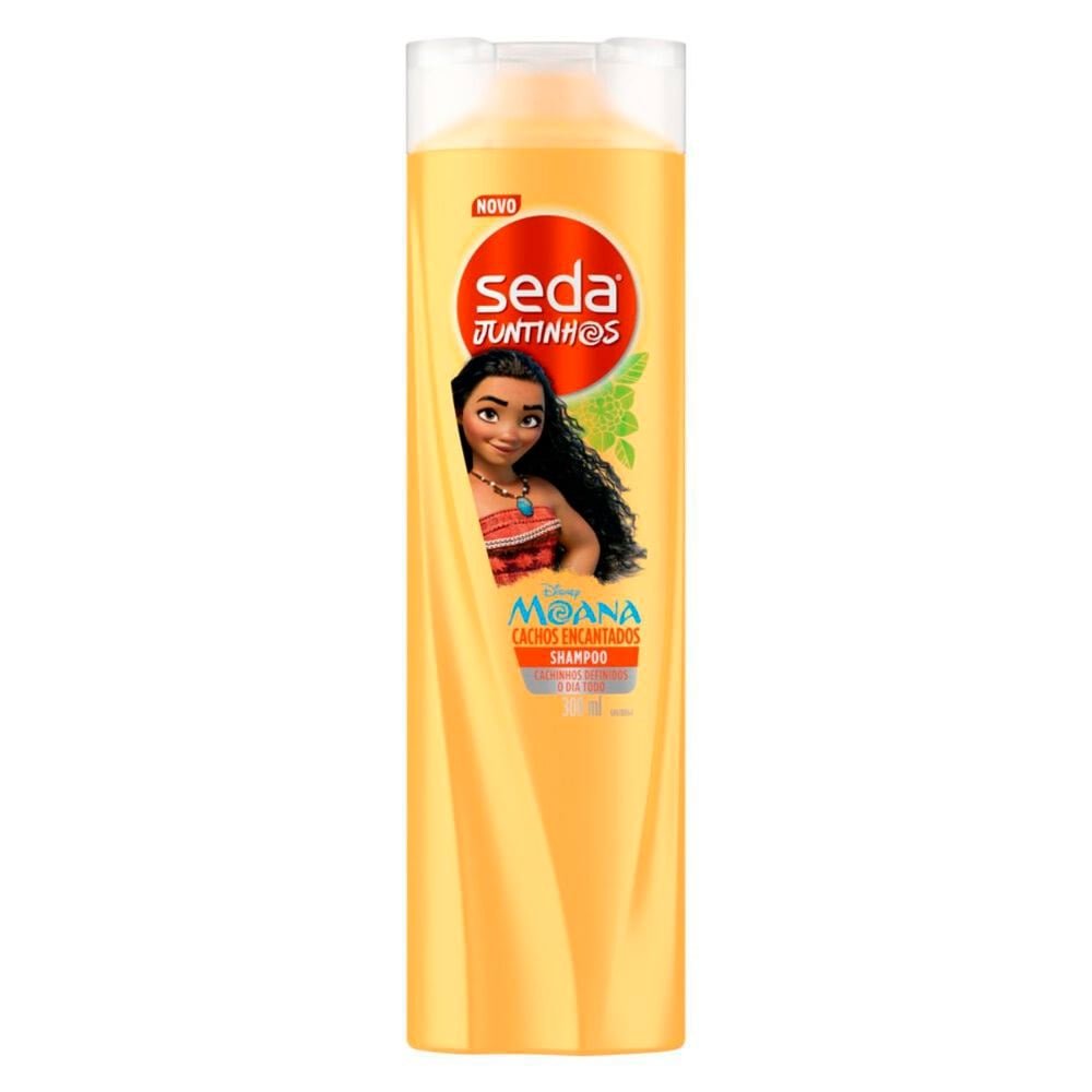 Shampoo Seda Infantil Juntinhos Moana Cachos 300ml