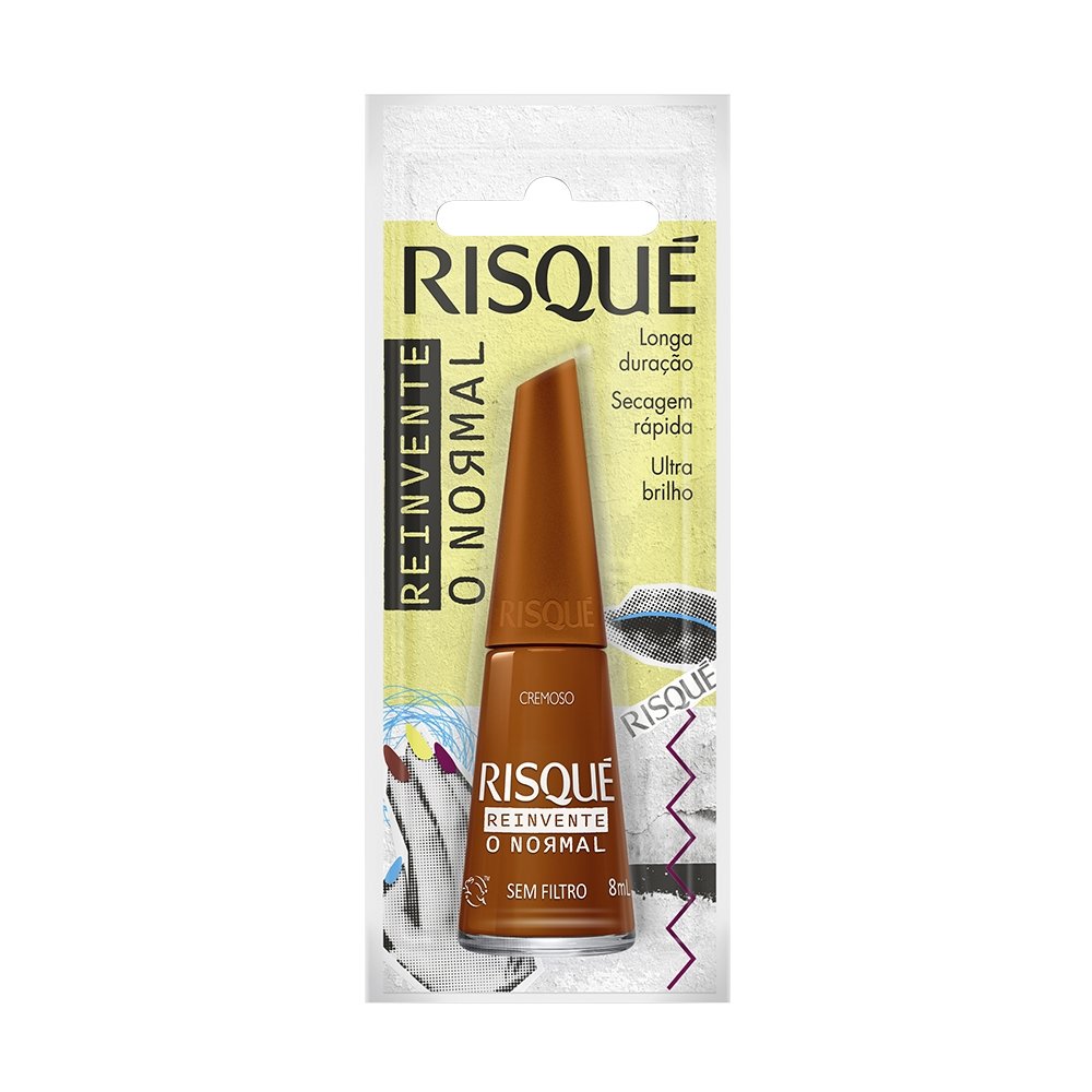 Esmalte Risqué Cremoso Reivente Sem Filtro Blister 8ml