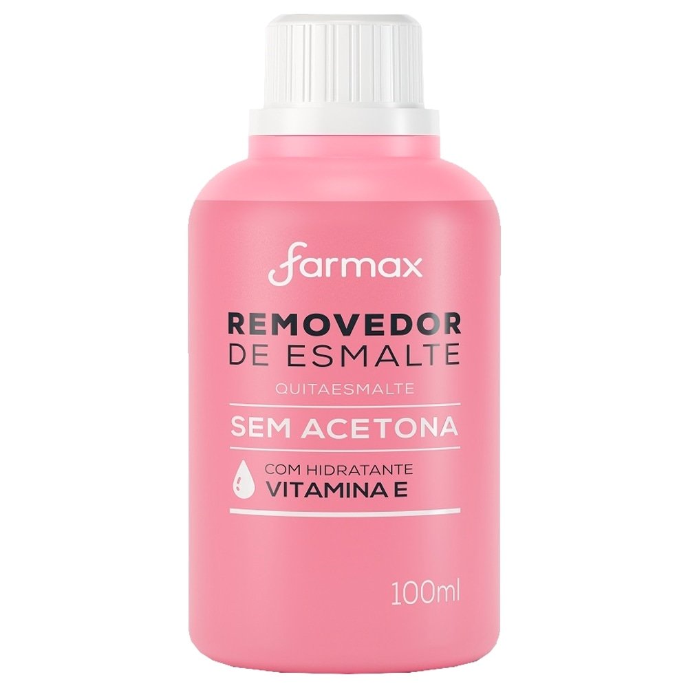 Removedor de Esmalte Farmax sem Acetona 100ml - Embalagem com 12 Unidades