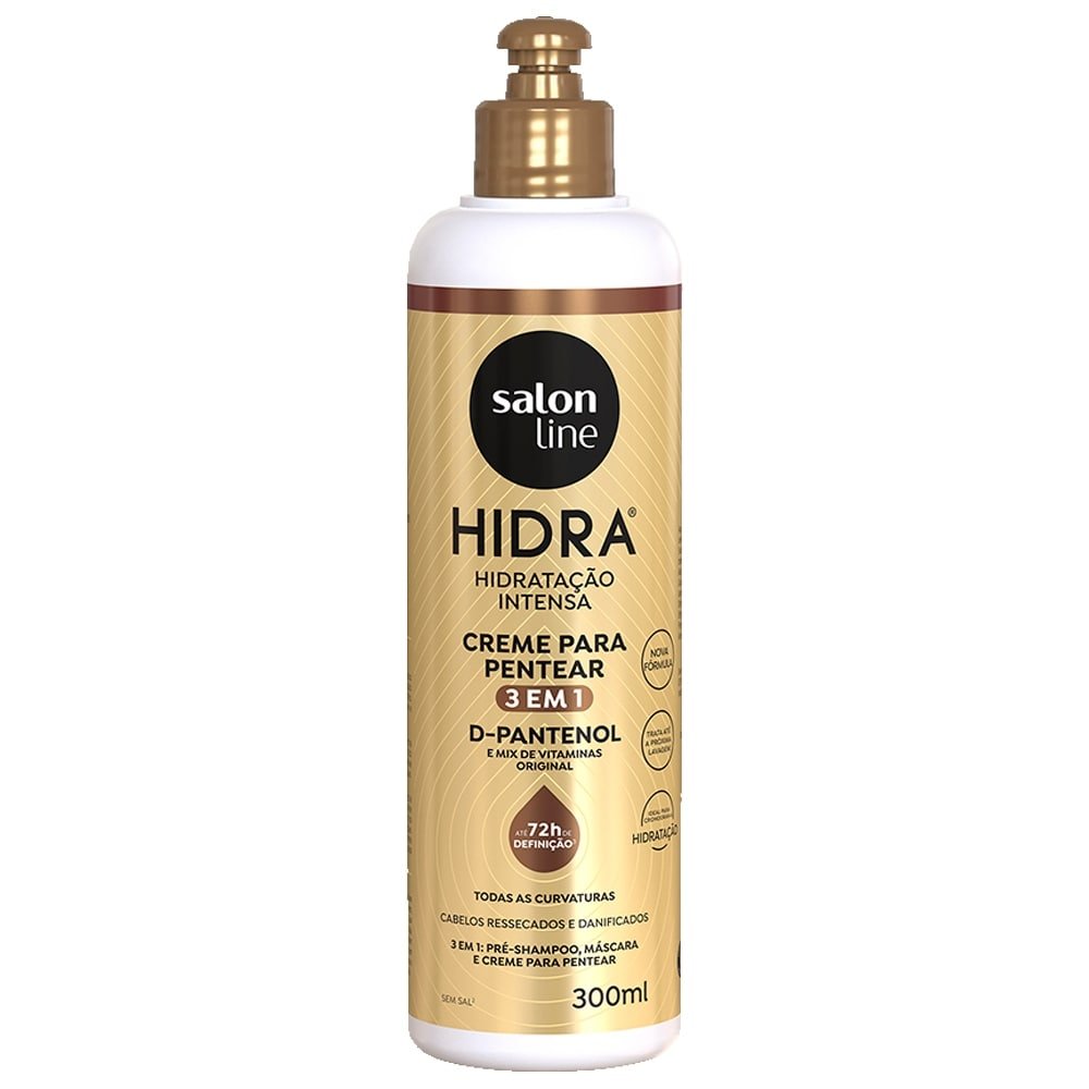 Creme para Pentear Salon Line Hidra - 3 em 1 D-Pantenol 300ml