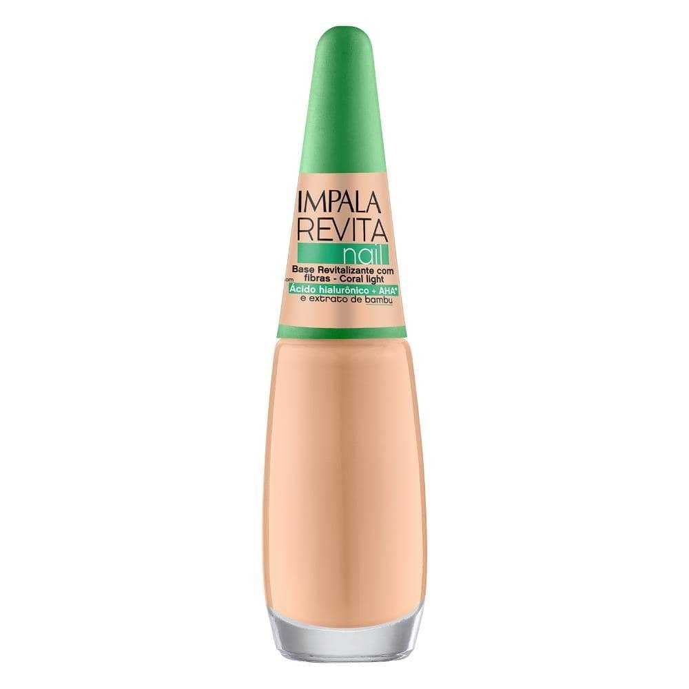 Esmalte Impala Base Revitalizante com Fibras Coral Light Blister 7,5ml