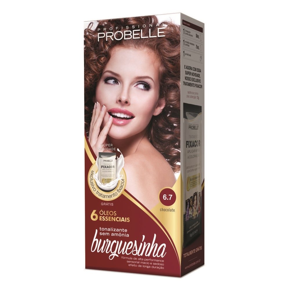 Tintura Probelle Burguesinha 6.7 Chocolate 50ml