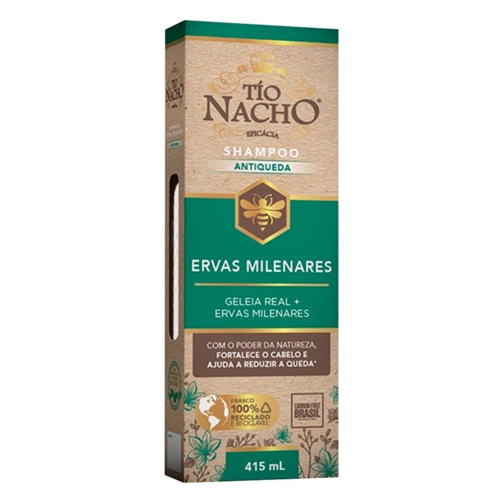 Shampoo Tio Nacho Antiqueda Ervas Milenares 415ml