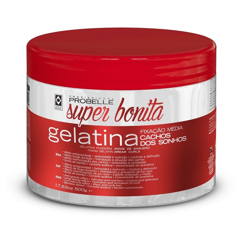 Gelatina Capilar Probelle Super Bonita Cachos dos Sonhos 500g