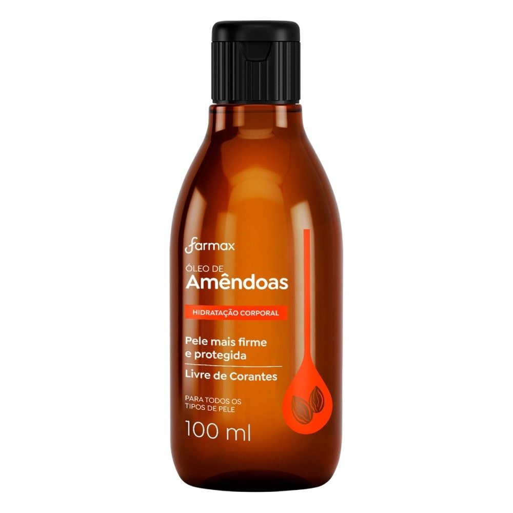 Oléo Corporal Farmax Amêndoas 100ml - Embalagem com 12 Unidades
