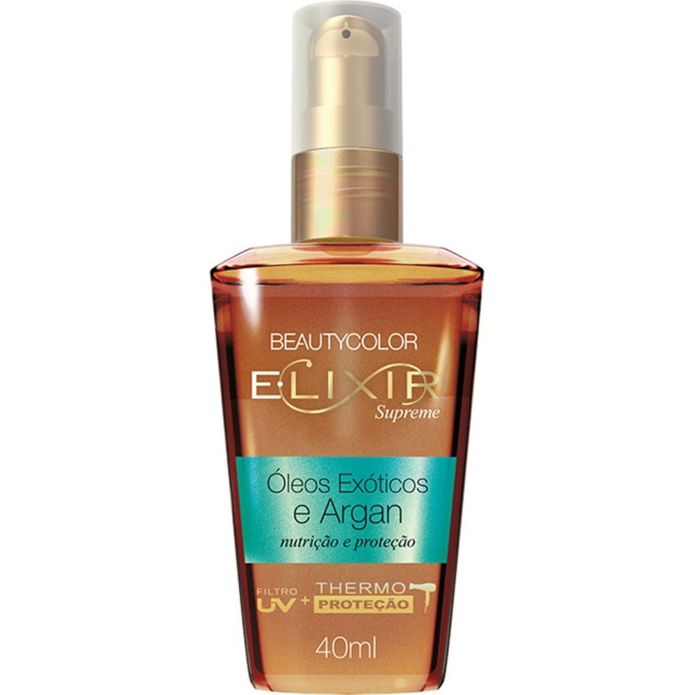 Óleo Capilar Elixir Beautycolor Nutritivo Óleos Exóticos e Argan 40ml