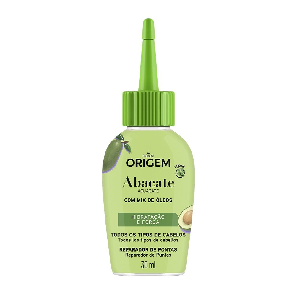 Reparador de Pontas Origem Óleo de Abacate 30ml - Embalagem com 12 Unidades