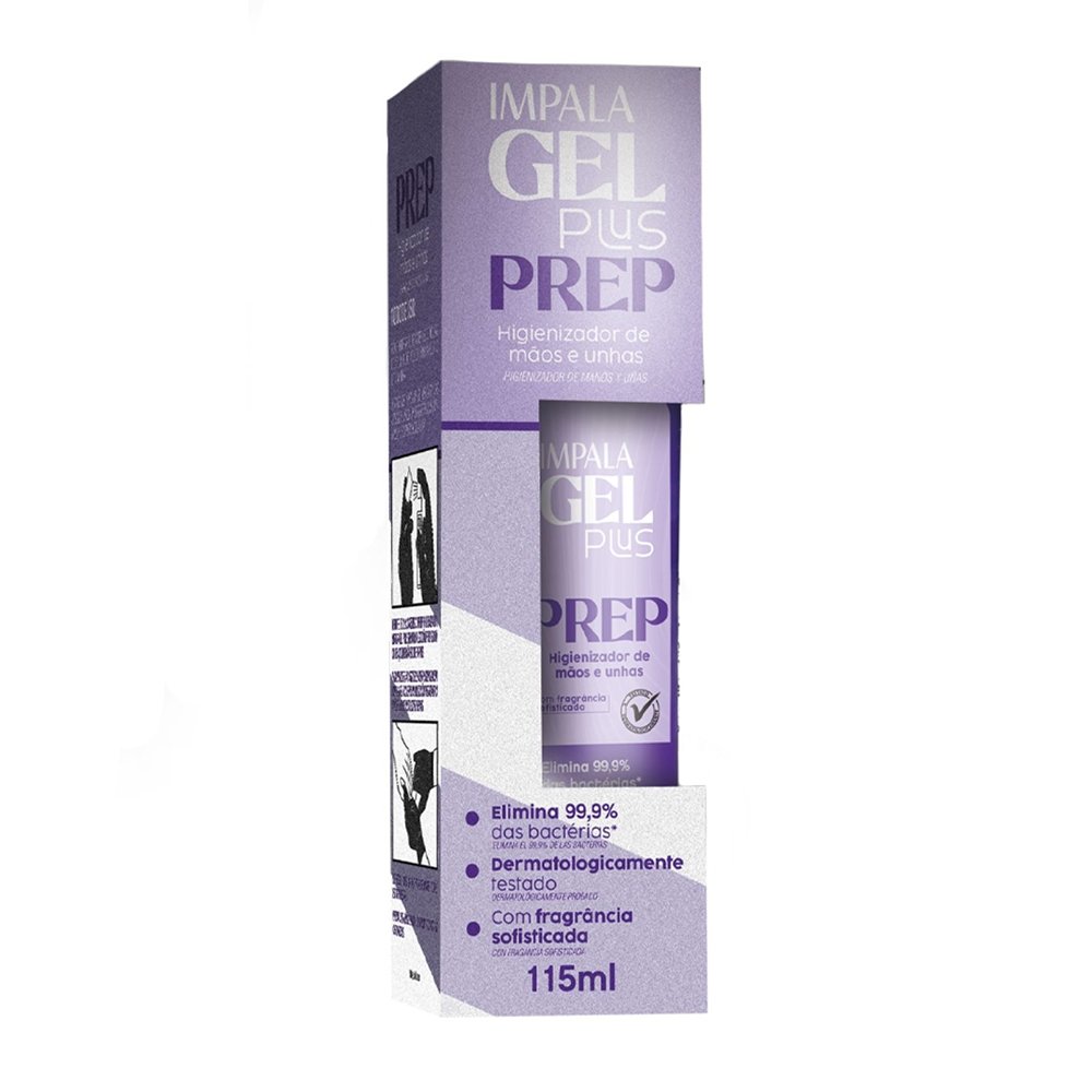 Preparador Higienizador Impala Gel Plus 115ml - Embalagem com 6 Unidades