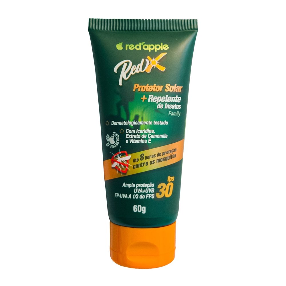 Repelente de Insetos Red Apple - Redx Family Com Protetor FPS30 60g