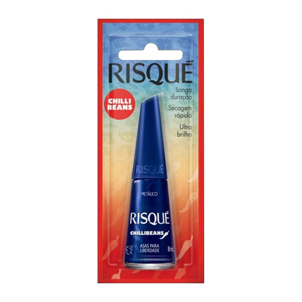 Esmalte Risqué Metálico Asas Para a Liberdade Chilli Beans Blister 8ml
