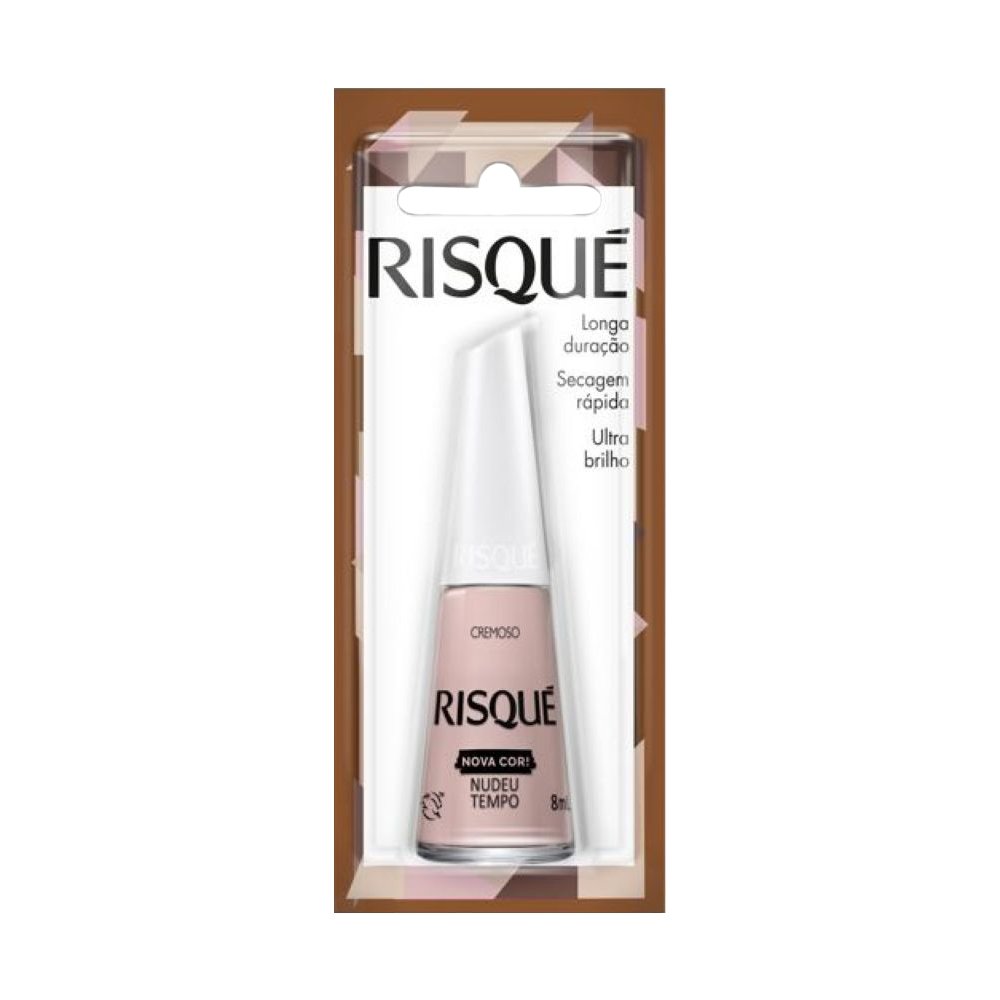 Esmalte Risqué Nudeu Tempo Cremoso Blister 8ml