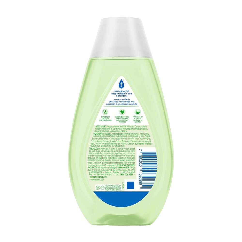 Shampoo Johnson's Baby Cabelos Claros 200ml