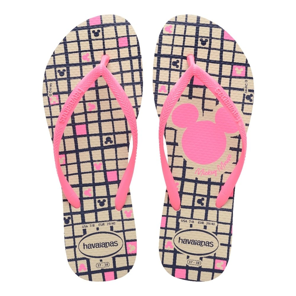 Havaianas Slim Disney Bege Palha