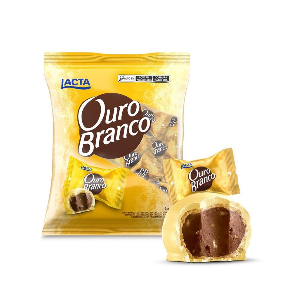 Chocolate Lacta Ouro Branco Pacote 1kg