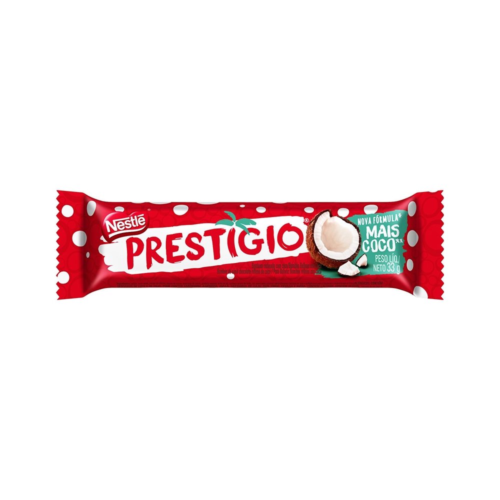 Chocolate Prestígio 33g - Embalagem com 30 Unidades
