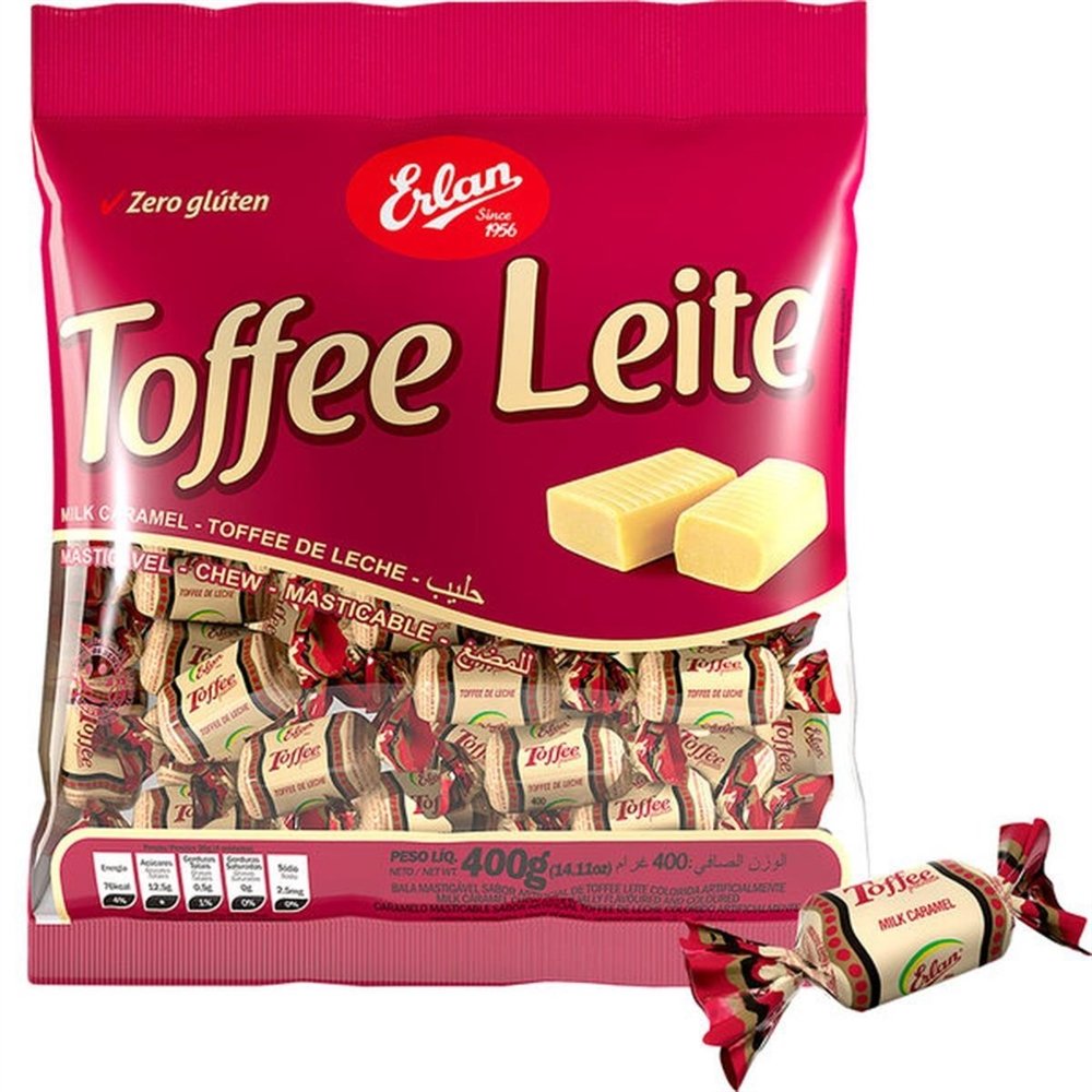 Bala Mastigavel Toffee Leite SC 400G