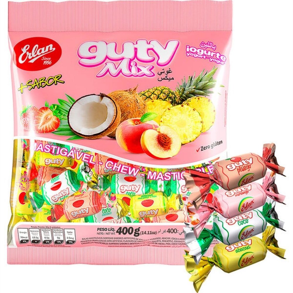 Bala Mastigável Guty Mix SC 400G