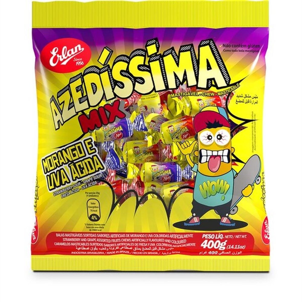 Bala Mastigavel Mix Azedissima SC 400G