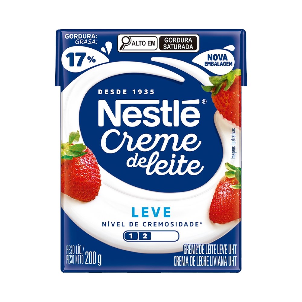 Creme de Leite Nestlé UHT 200g Embalagem com 27 Unidades