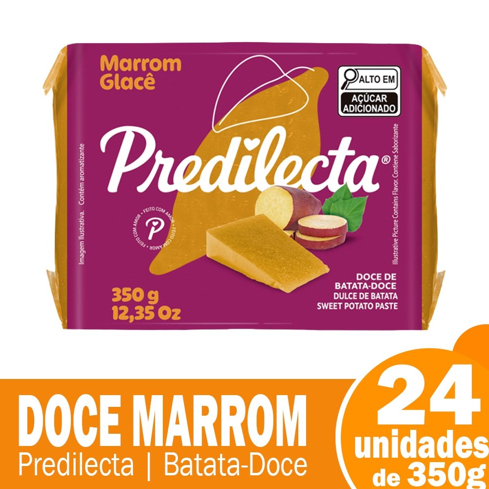 Doce Marrom Glacê Predilecta 350g - Embalagem com 24 Unidades