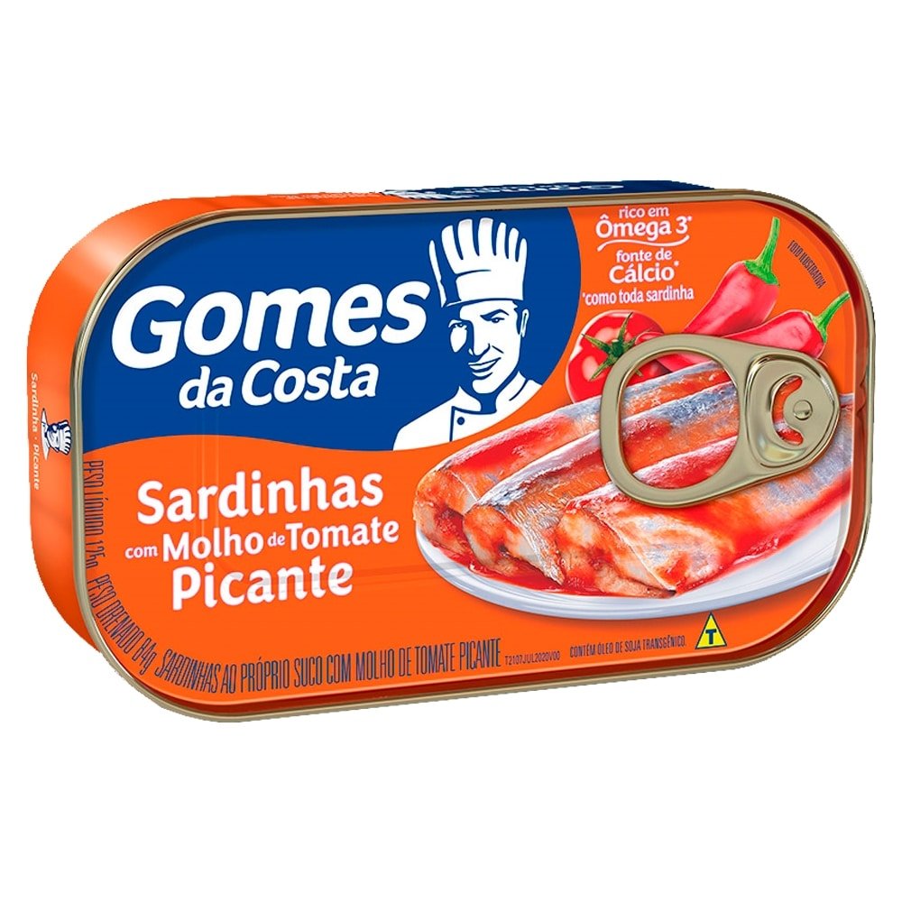 Sardinha Picante 125g - 50 unidades - Gomes da Costa