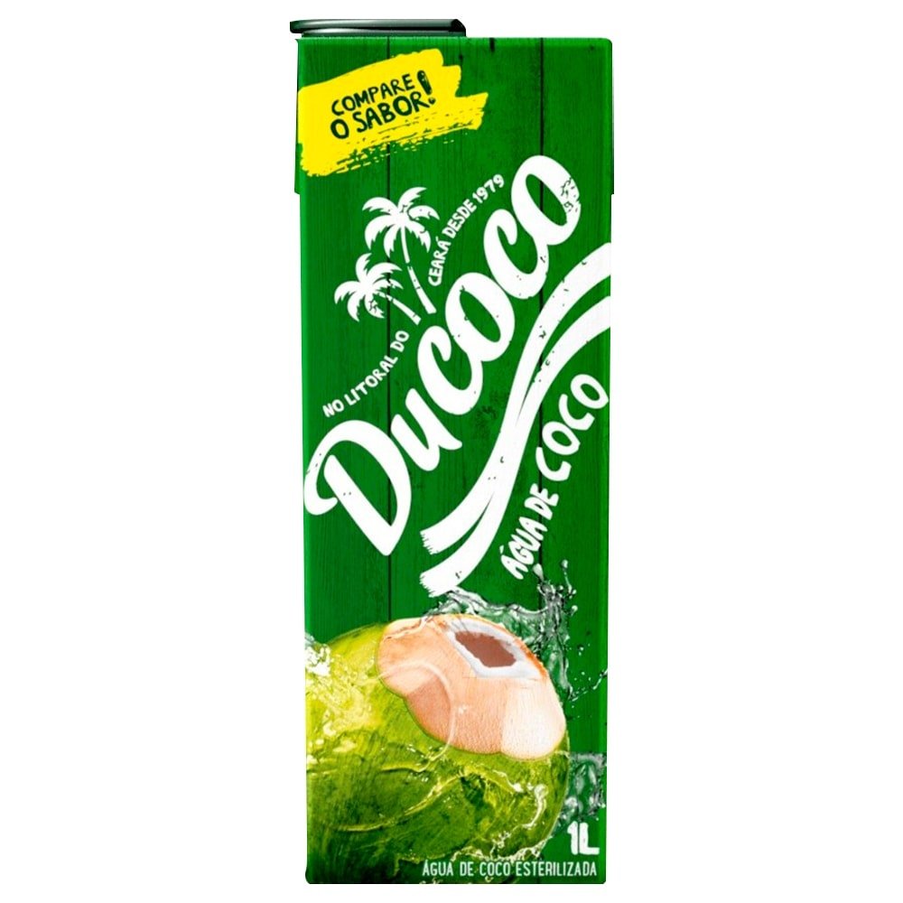Água de Coco 1L Ducoco Tetra Pak - Embalagem com 12 Unidades