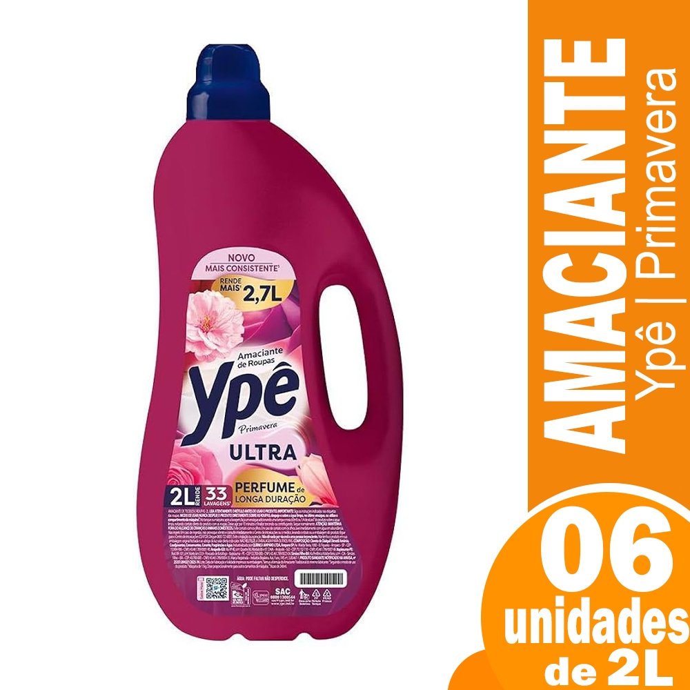 Amaciante Ypê Ternura - Embalagem 6 Unidades